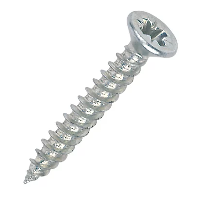6 X 1'' Pozi Csk Hardened Twinthread Woodscrews Zinc 50 Per Pack 6 X 1'' Pozi Csk Hardened Twinthread Woodscrews Zinc 50 Per Pack